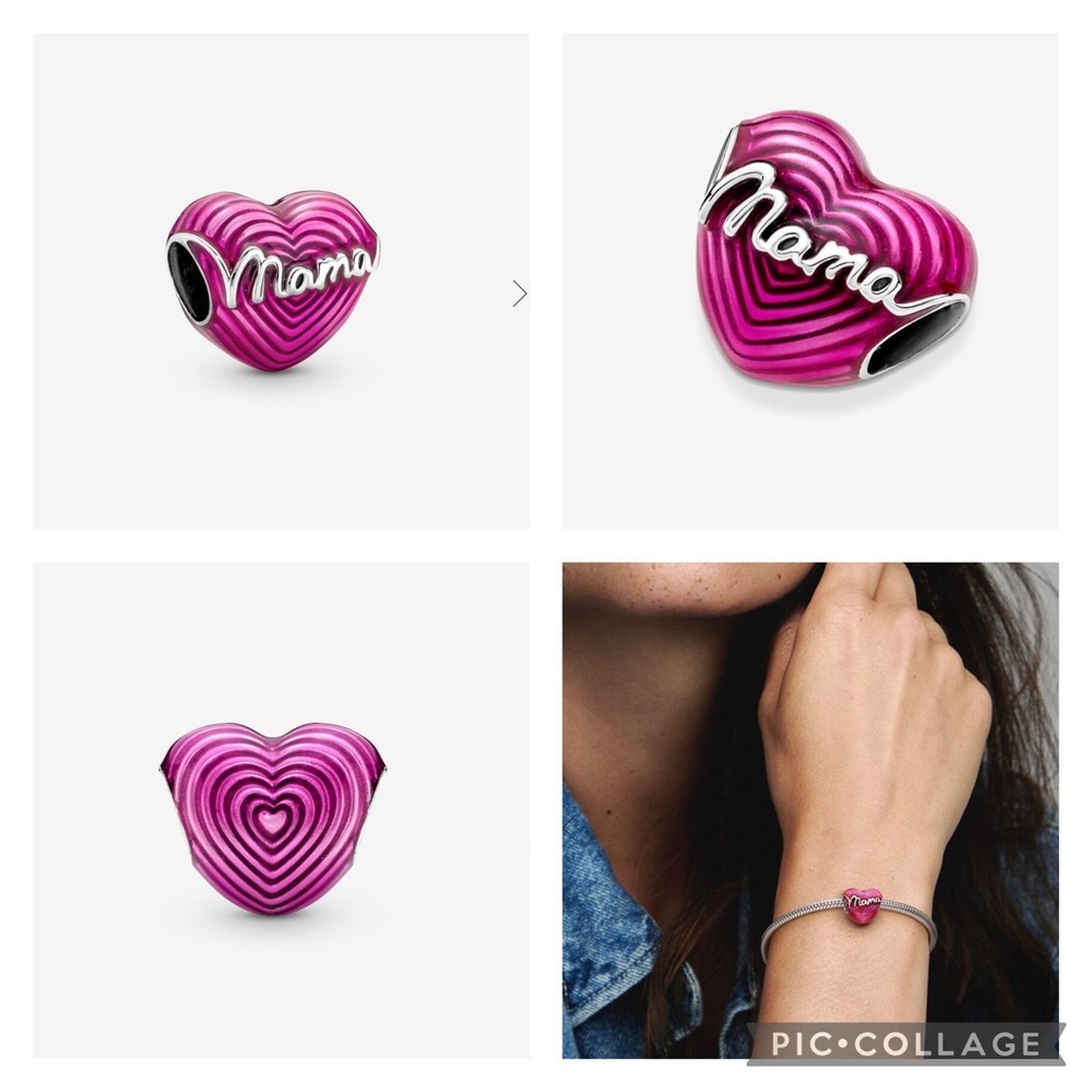 Excellent Condition Radiating Love Mama Heart Charm 🩷💕